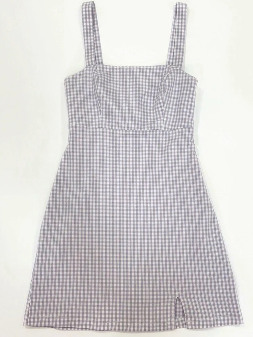Hollister Lilac Gingham Stretch Preppy Mini Dress Purple & White | Size XS